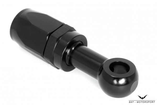 Dash 8 / -8 AN / JIC 8 M10 (10.3mm) Eye Banjo NBR Hose Fitting Black Anodized